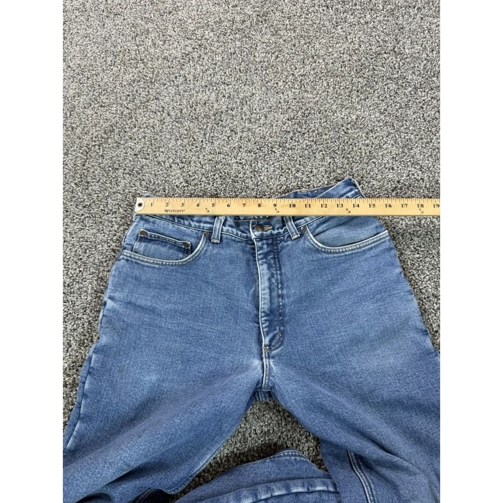 Vintage Lands' End Fleece Lined Jeans Men's Size 32X31 Blue